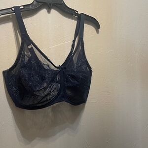 Wacoal Midnight Blue Sheer Lace Bra